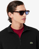 Agasalho de Lã com Zíper Gola Alta