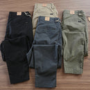 CALÇA RETA MASCULINA EM SARJA - KIT 4 UNIDADES (COD 2)